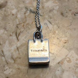 Tiffany Shopping Bag Sterling Silver Necklace